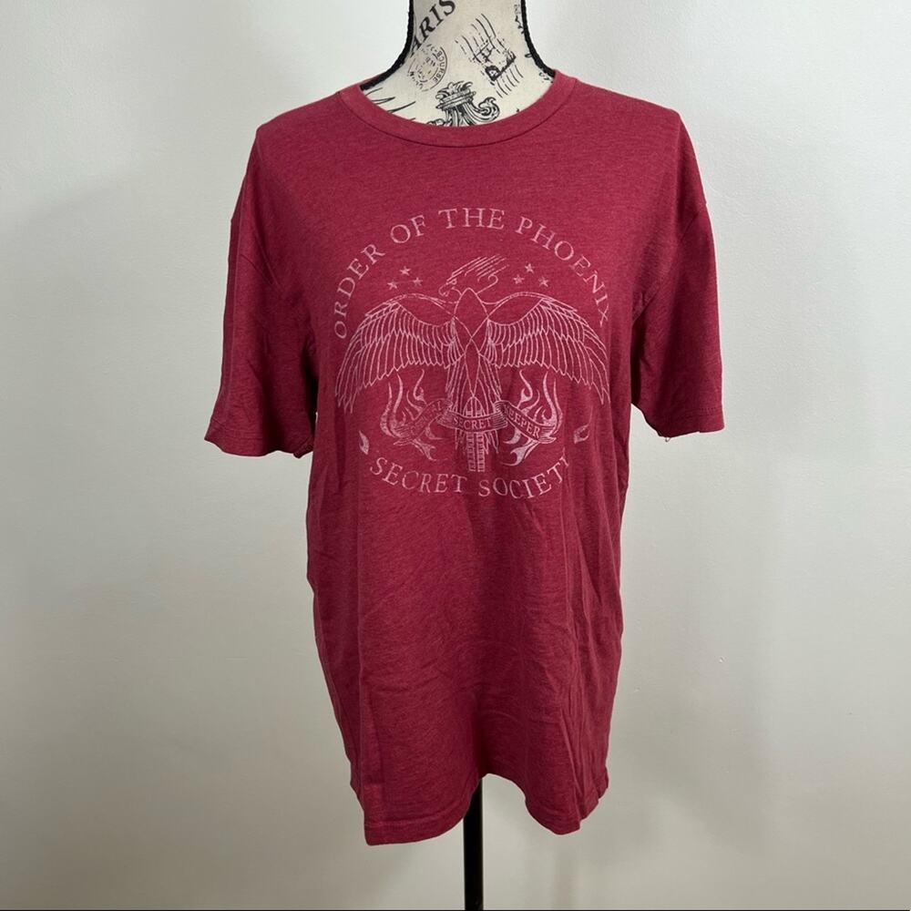 Box Lunch Harry Potter Order of the phoenix red and white shirt sleeve t-shirt